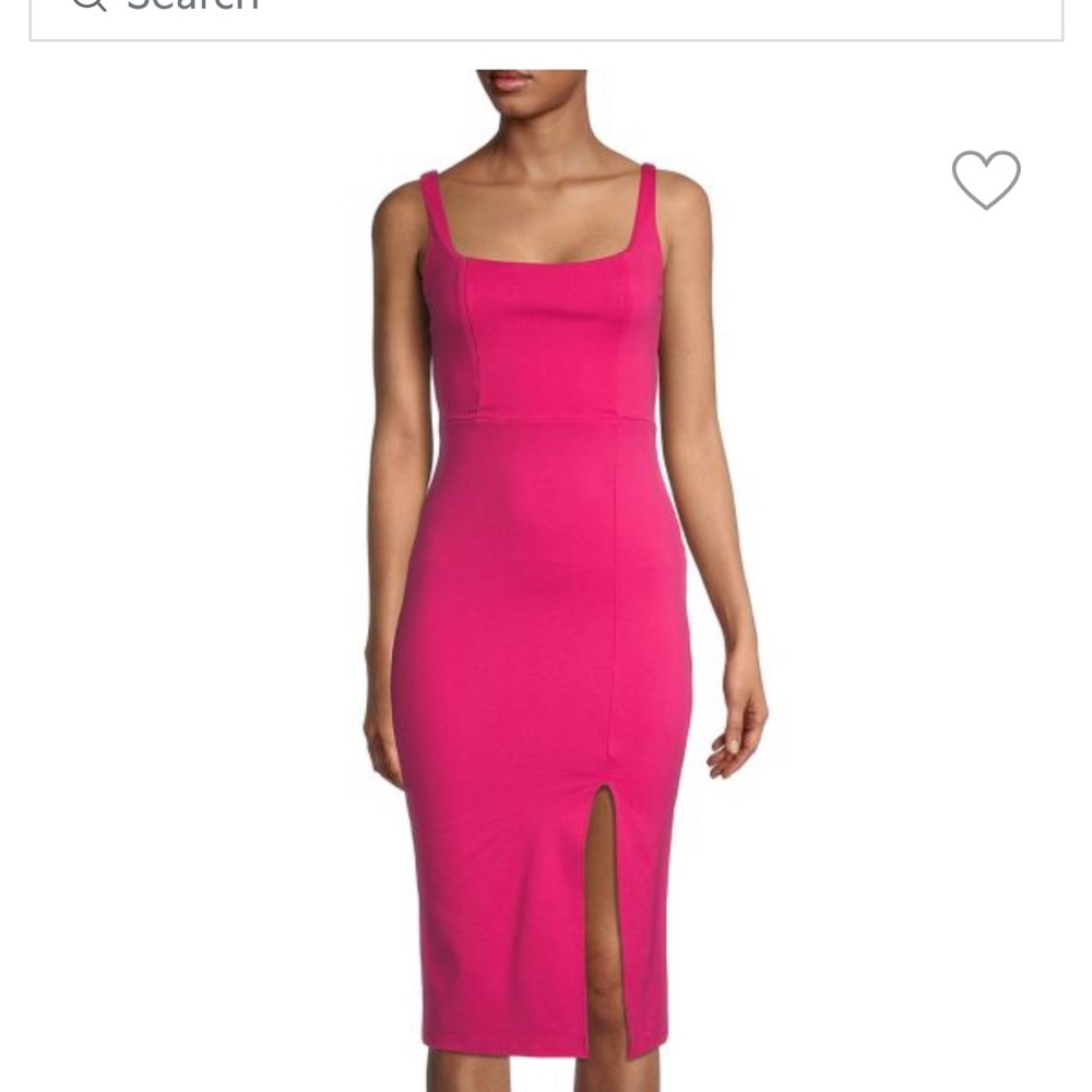 Socialite front slit midi dress L